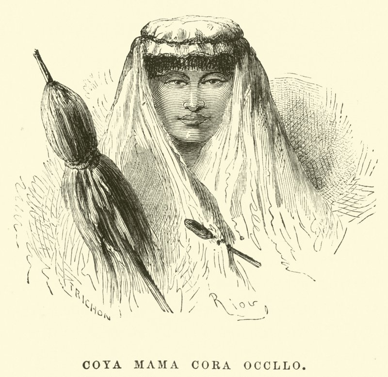 Coya Mama Cora Occllo autorstwa Edouard Riou