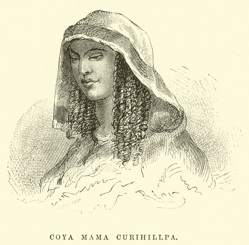 Coya Mama Curihillpa autorstwa Edouard Riou
