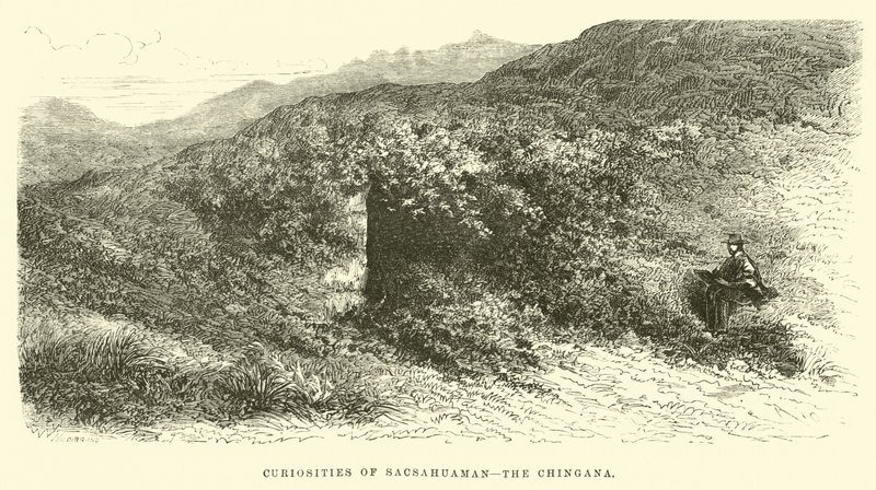 Ciekawostki Sacsahuaman, Chingana autorstwa Edouard Riou