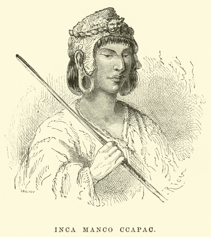 Inków Manco Capac autorstwa Edouard Riou