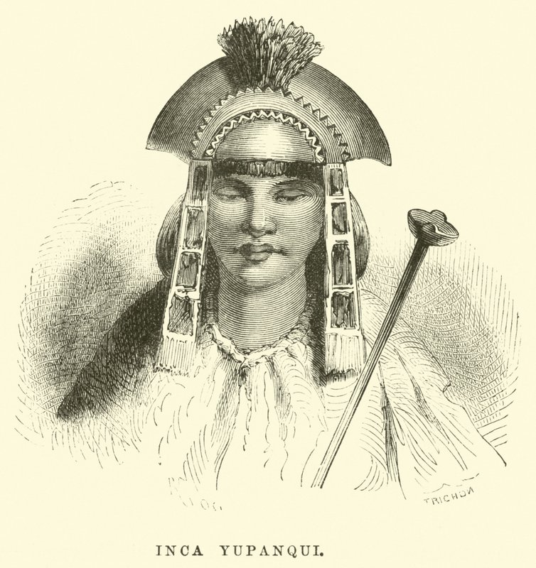 Inka Yupanqui autorstwa Edouard Riou