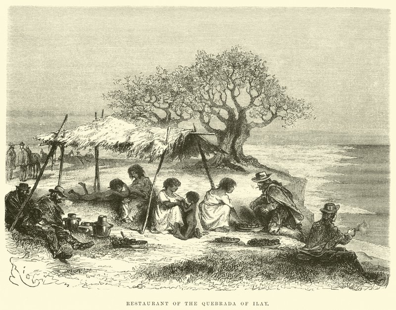 Restauracja Quebrady Ilay autorstwa Edouard Riou