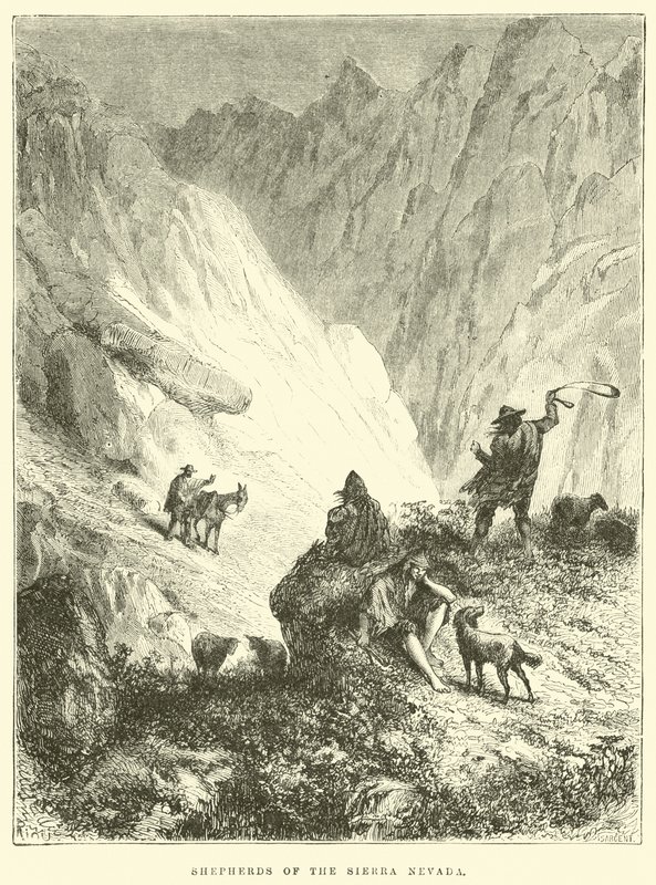 Pasterze z Sierra Nevada autorstwa Edouard Riou