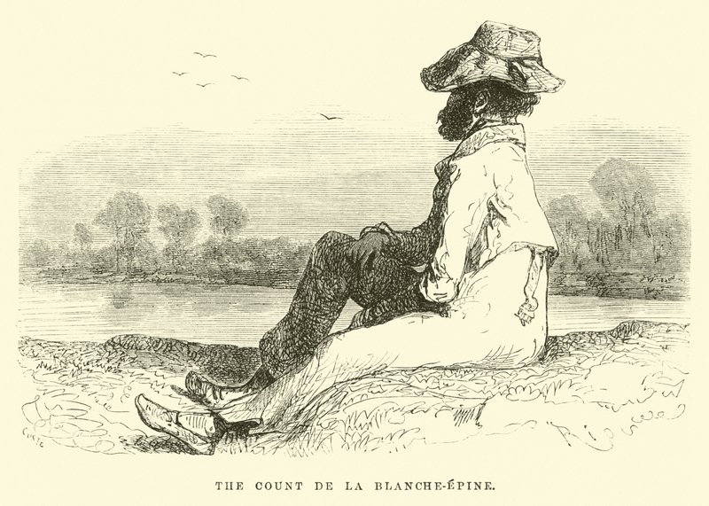 Hrabia de la Blanche-Epine autorstwa Edouard Riou
