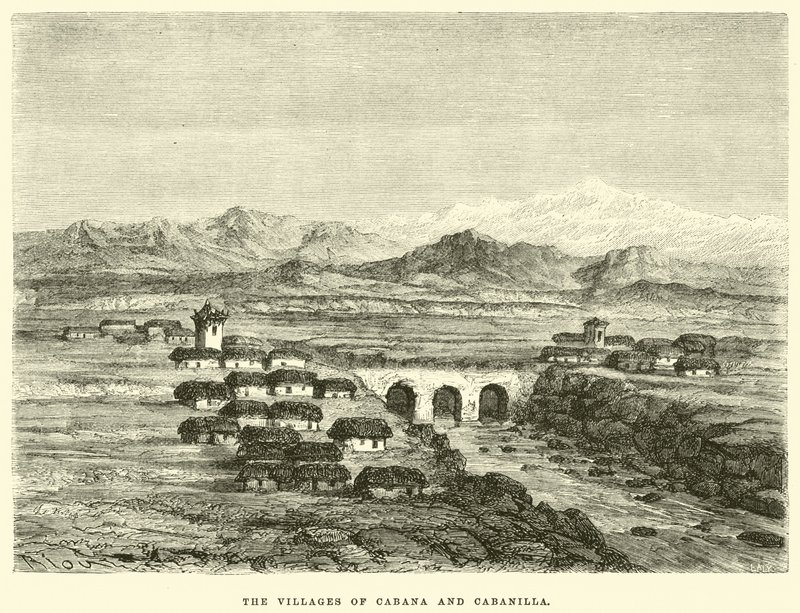 Wioski Cabana i Cabanilla autorstwa Edouard Riou