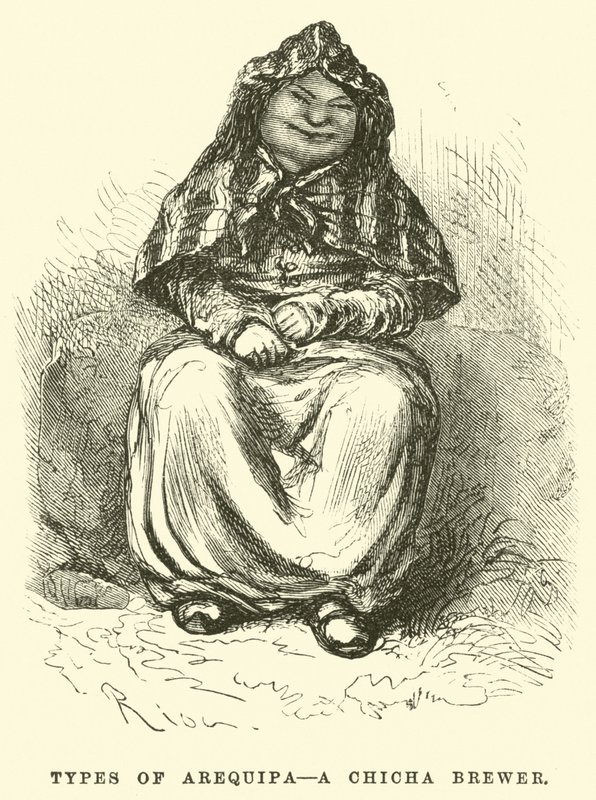 Rodzaje Arequipy, piwowara Chicha autorstwa Edouard Riou