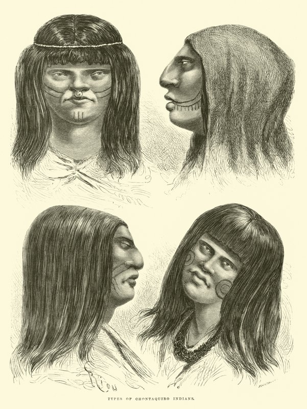Rodzaje Indian Chontaquiro autorstwa Edouard Riou