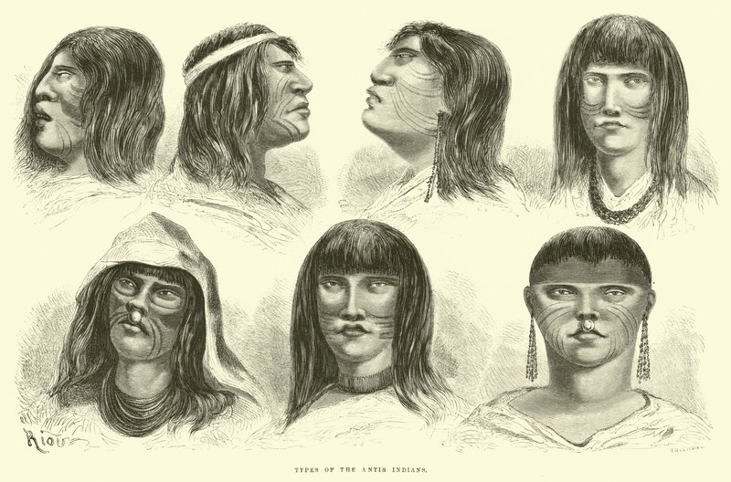Rodzaje anty-Indian autorstwa Edouard Riou