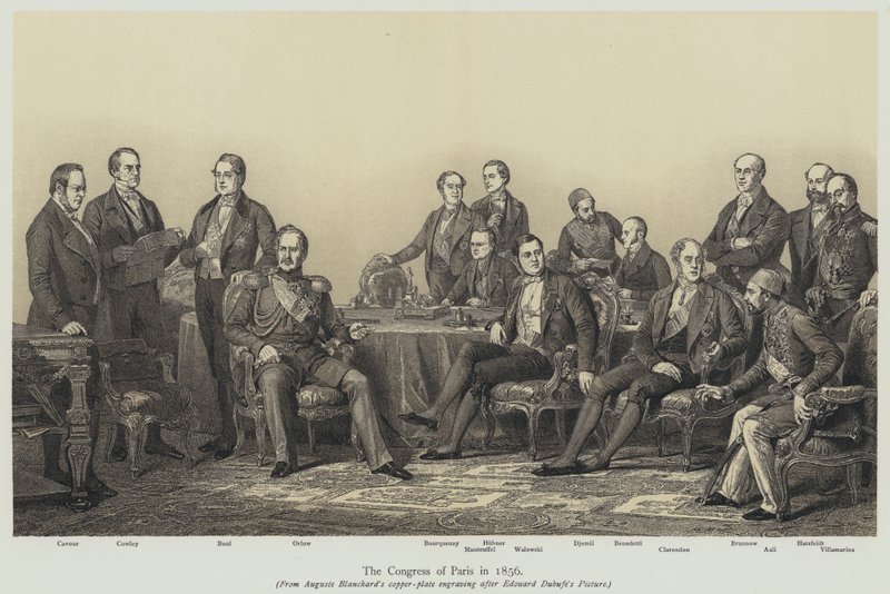 Kongres Paryski autorstwa Edouard Louis Dubufe