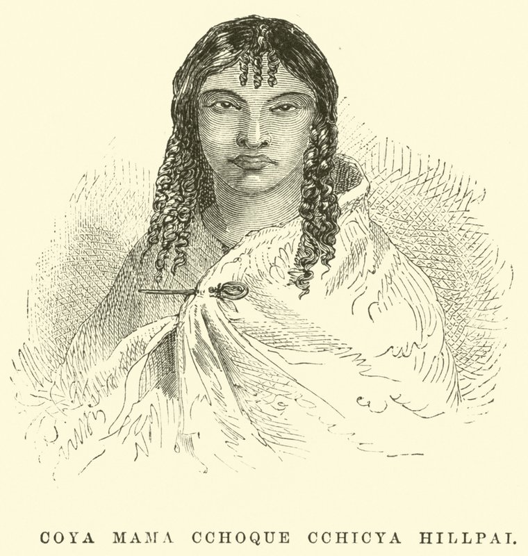 Coya Mama Cchoque Cchicya Hillpai autorstwa Edouard Riou