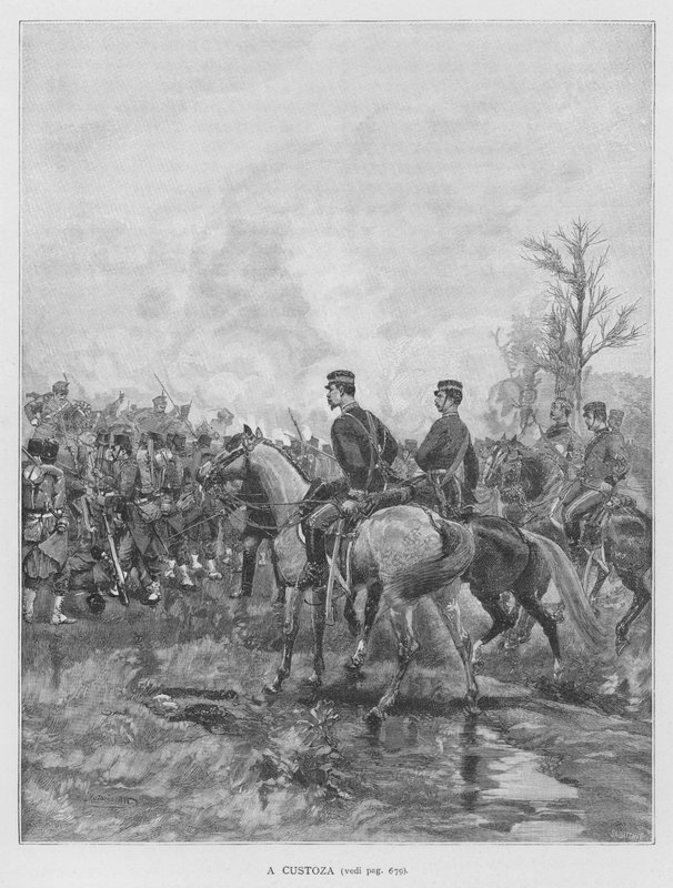 Custoza (grawerunek) autorstwa Edouardo Matania