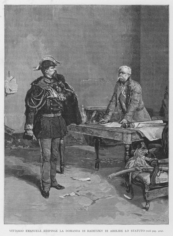 Vittorio Emanuele odrzuca prośbę Radetzky