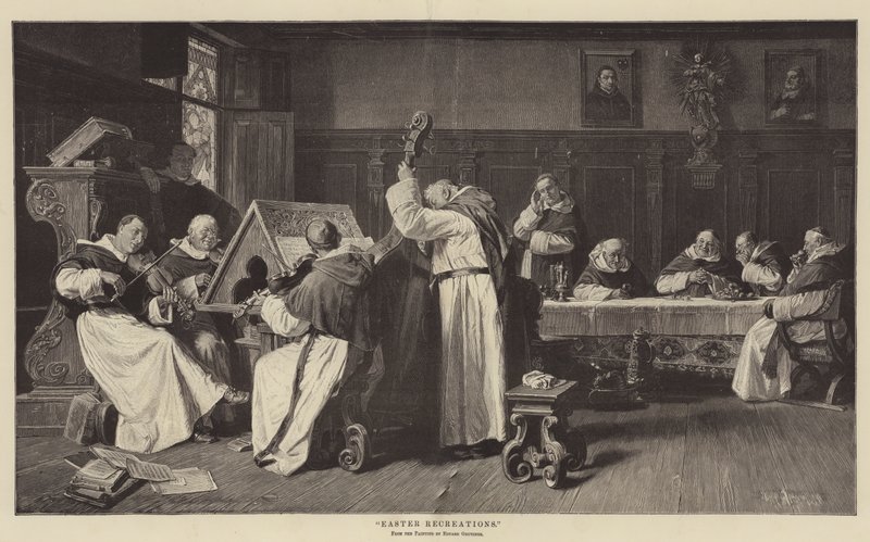 Rekreacje wielkanocne autorstwa Eduard von Grutzner