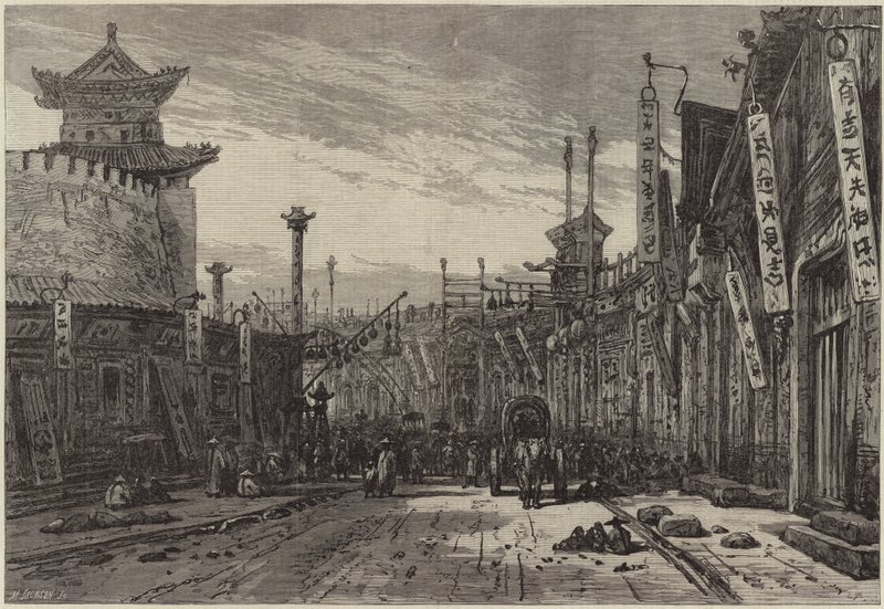 Okrągła ulica autorstwa Eduard Hildebrandt