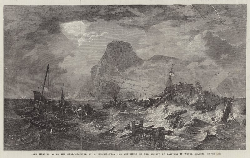Poranek po wichurze autorstwa Edward Duncan