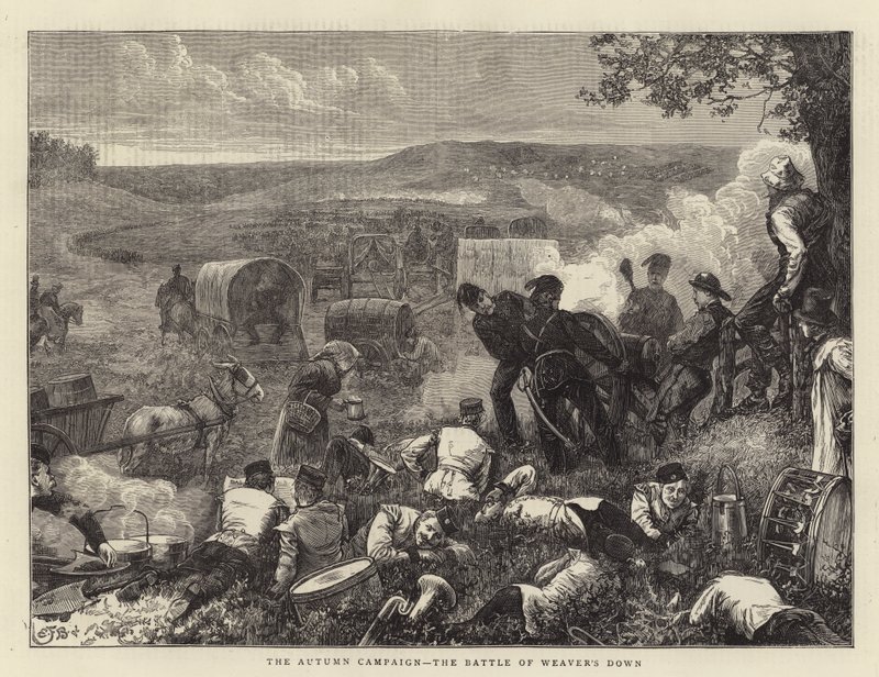 Kampania Jesienna, Bitwa o Puch Tkaczy autorstwa Edward Frederick Brewtnall