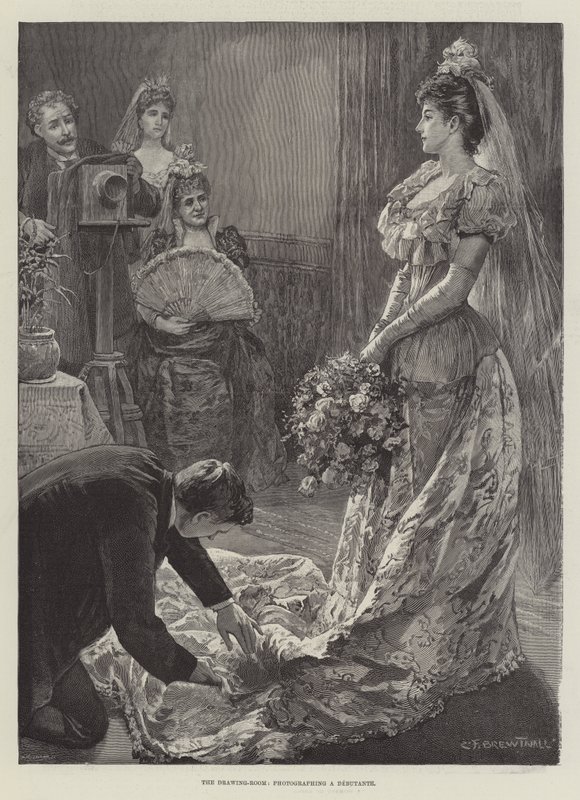 Salon, fotografowanie Debiutantki autorstwa Edward Frederick Brewtnall