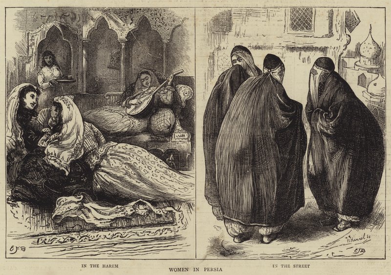 Kobiety w Persji autorstwa Edward Frederick Brewtnall