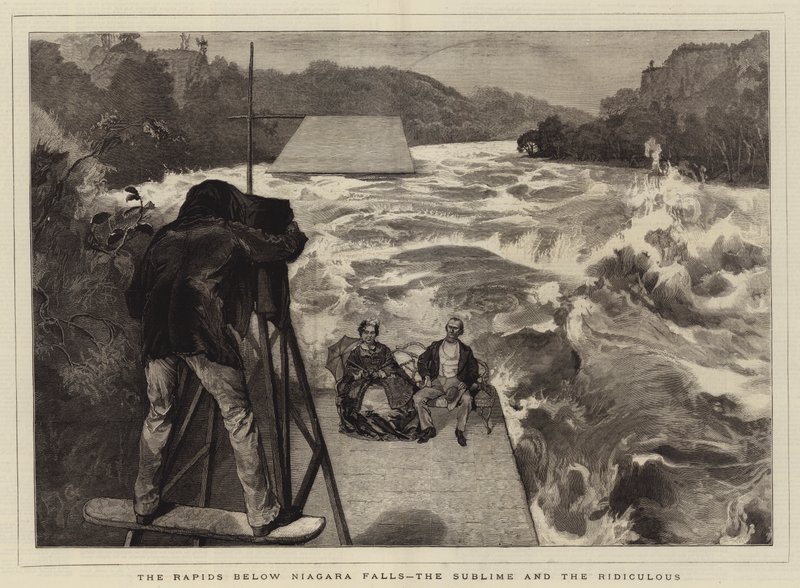 Rapids pod wodospadem Niagara, Wzniosły i Śmieszny autorstwa Edward John Gregory