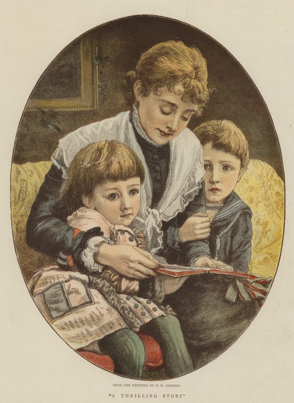 Mrożąca krew w żyłach historia (chromolitho) autorstwa Edward Killingworth Johnson