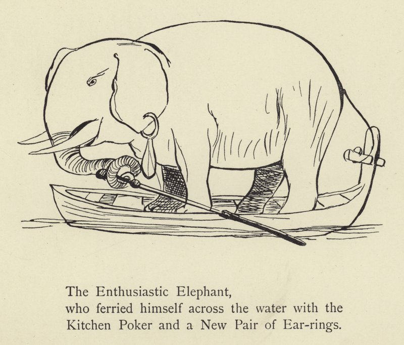 Entuzjastyczny Słoń autorstwa Edward Lear