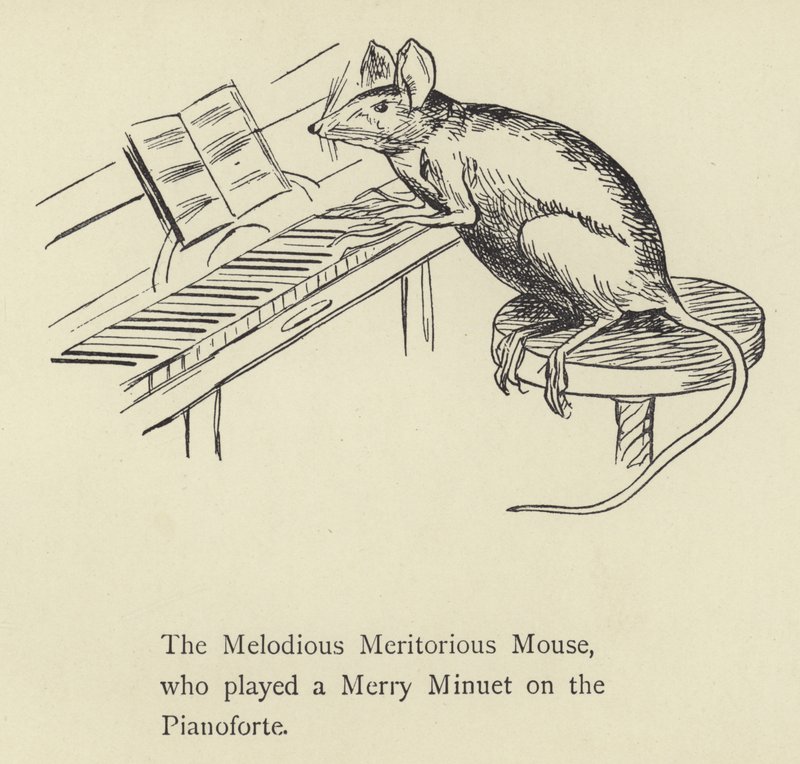 Melodyjna Zasłużona Mysz autorstwa Edward Lear