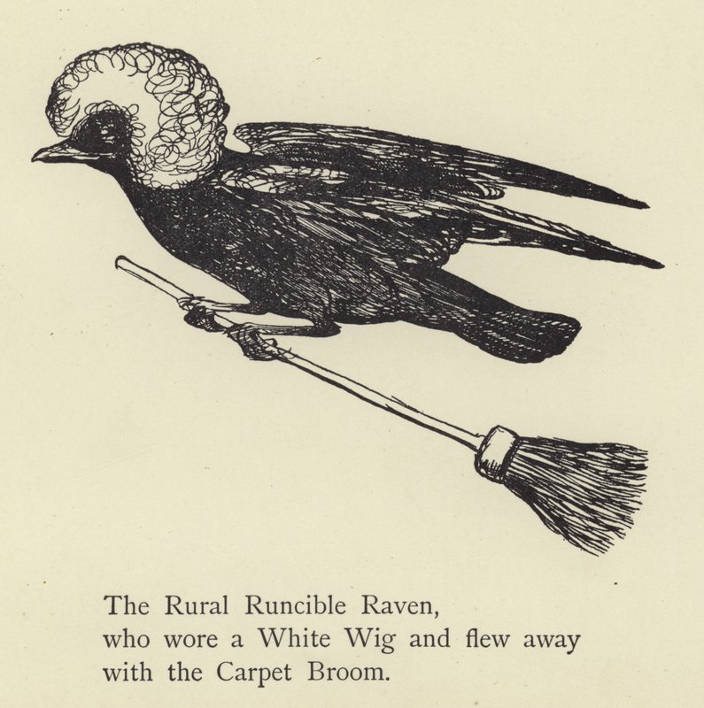 Wiejski kruk Runcible autorstwa Edward Lear