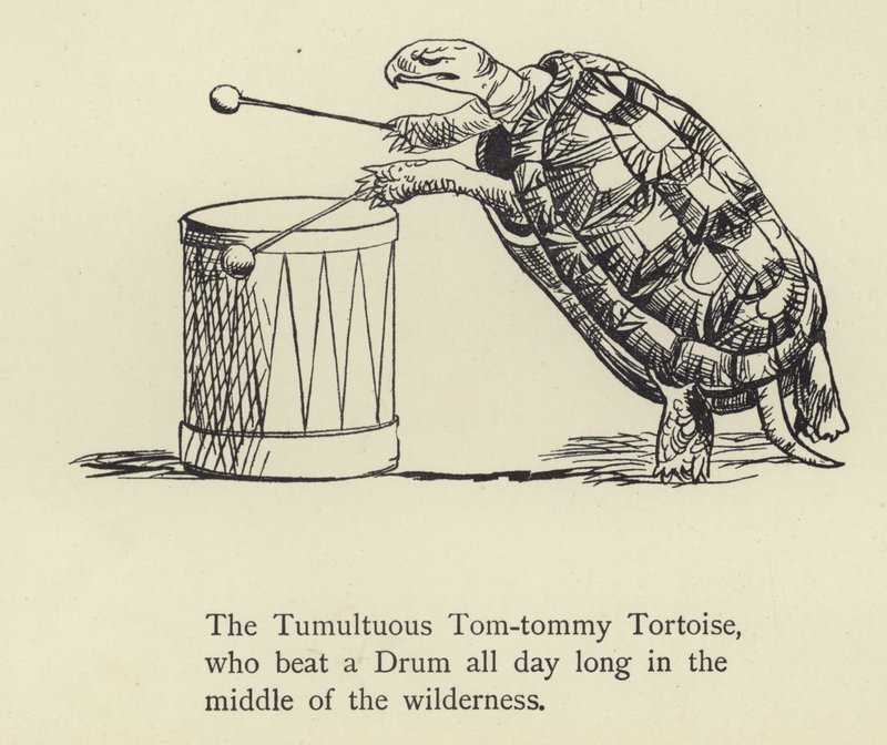 Burzliwy Tom-Tommy Żółw autorstwa Edward Lear