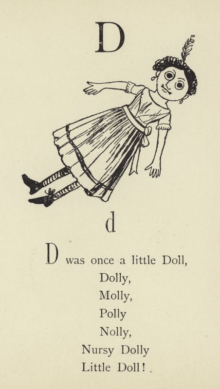 Litera D autorstwa Edward Lear