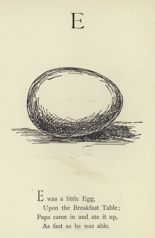Litera E autorstwa Edward Lear