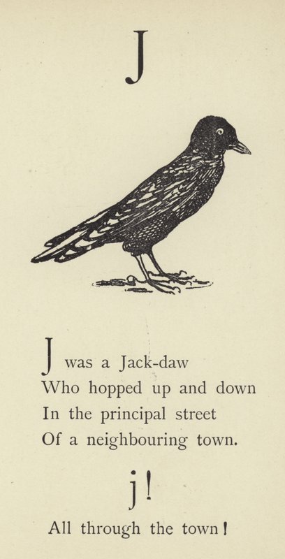 Litera J autorstwa Edward Lear
