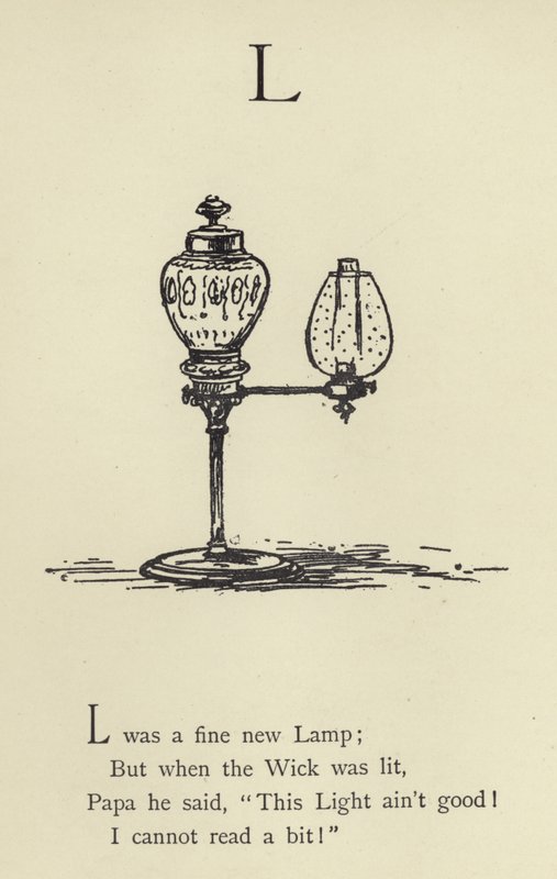 Litera L autorstwa Edward Lear