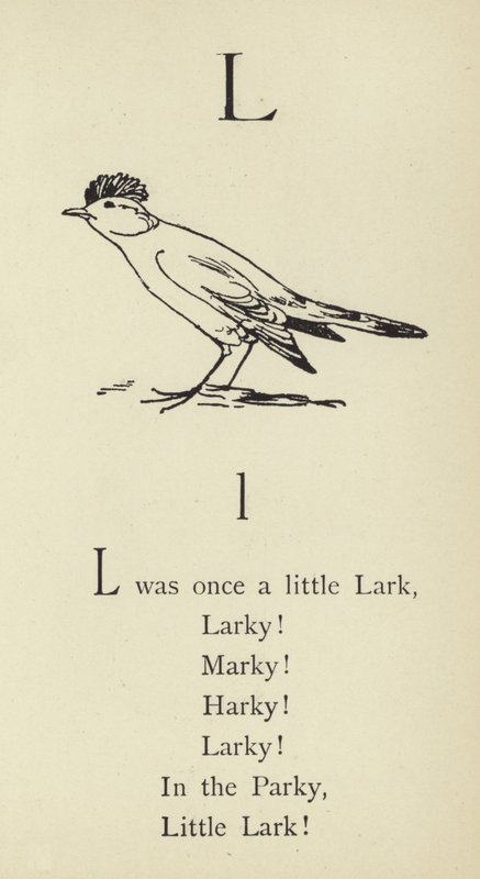 Litera L autorstwa Edward Lear
