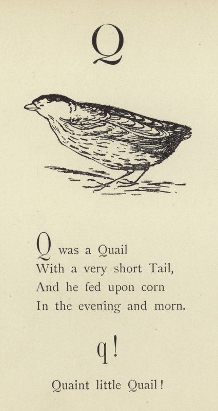 Litera Q autorstwa Edward Lear