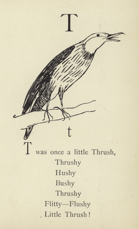 Litera T autorstwa Edward Lear