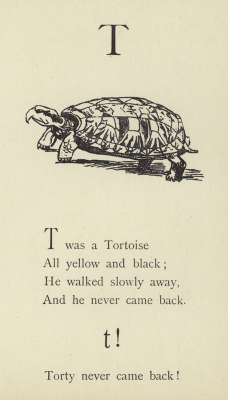 Litera T autorstwa Edward Lear
