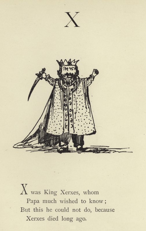 Litera X autorstwa Edward Lear