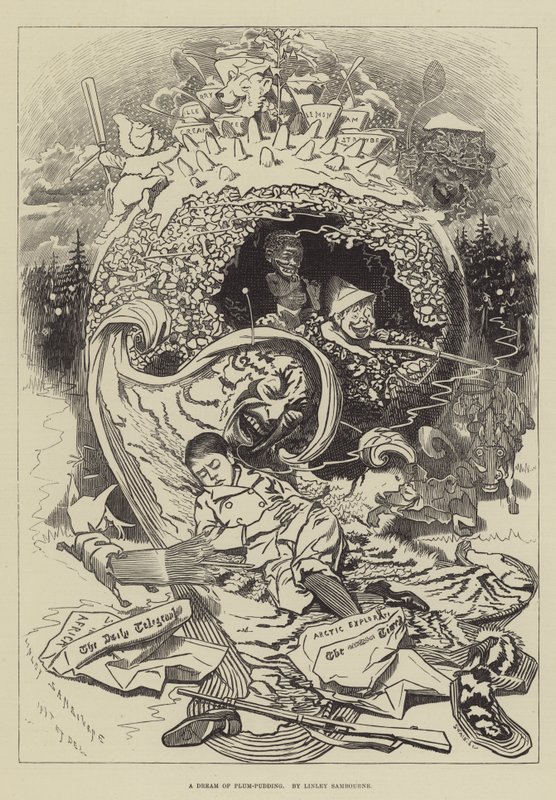 Sen o budyniu śliwkowym autorstwa Edward Linley Sambourne