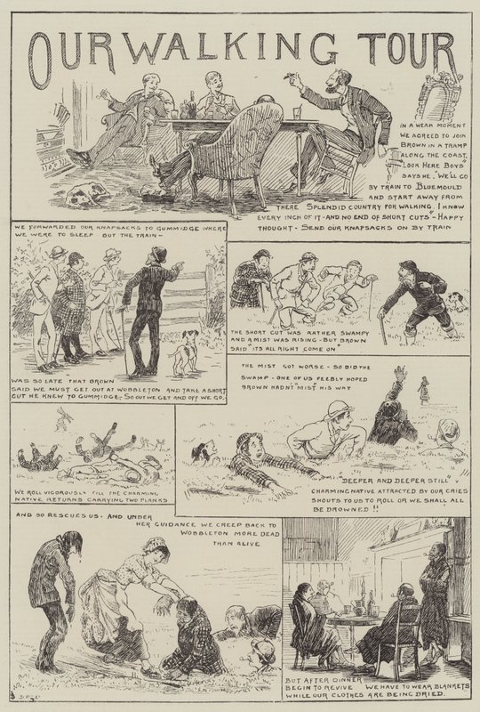 Nasza wycieczka piesza autorstwa Edward Morant Cox