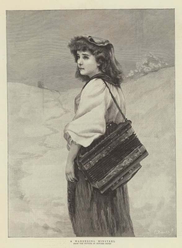 Wędrowny minstrel autorstwa Edward Patry