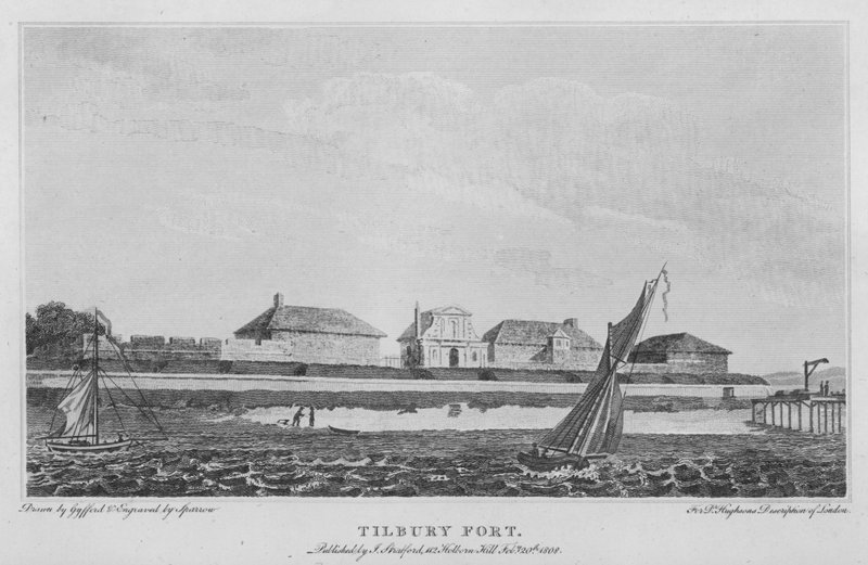 Fort Tilbury (grawerowanie) autorstwa Edward (after) Gyfford