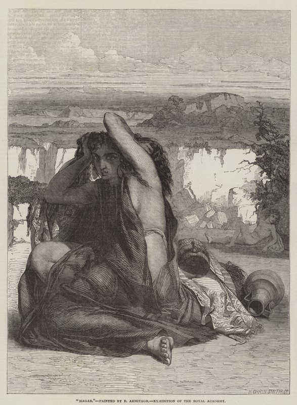 Hagar autorstwa Edward A. Armitage