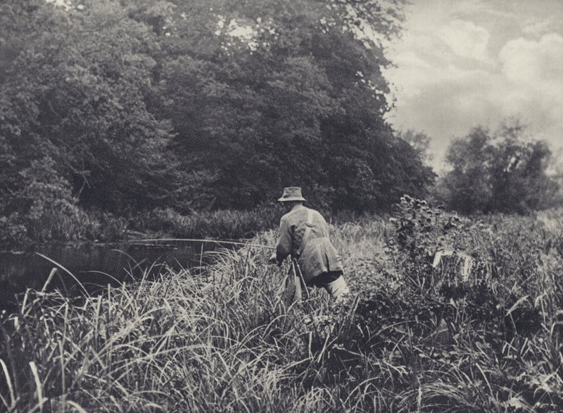 Dolny koniec Ramsbury Water (zdjęcie czarno-białe) autorstwa Edward Alfred Barton