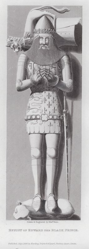 Wizerunek Edwarda Czarnego Księcia (grafika) autorstwa Edward Blore