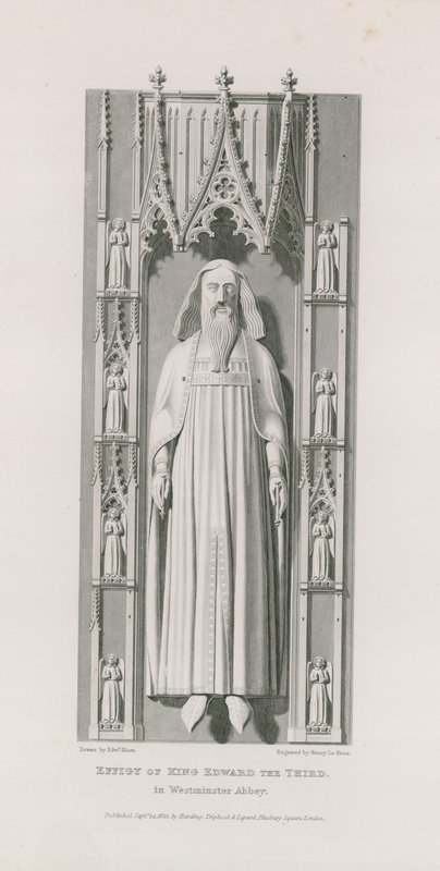 Statua króla Edwarda III autorstwa Edward Blore
