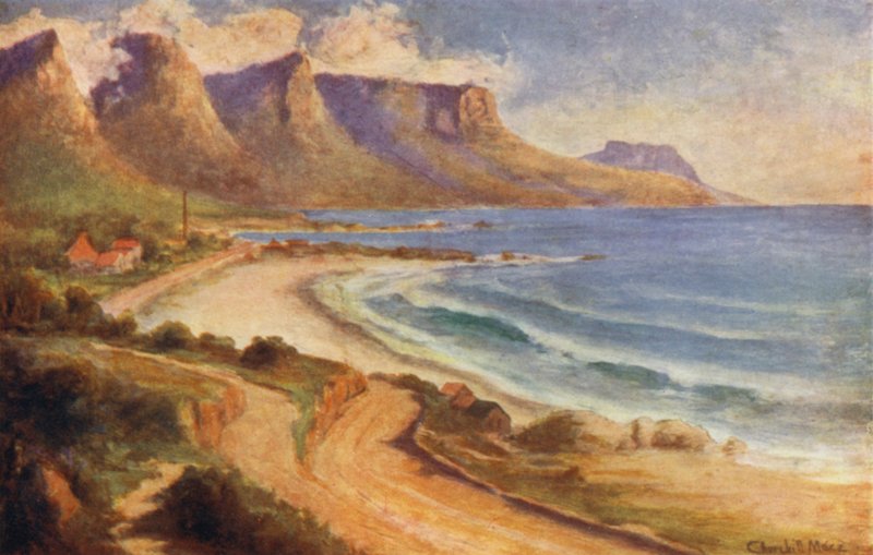 Półwysep Przylądkowy, Republika Południowej Afryki: Camps Bay (kolor lito) autorstwa Edward Clark Churchill Mace