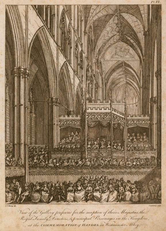Upamiętnienie Haendla, Westminster Abbey, Londyn autorstwa Edward Dayes