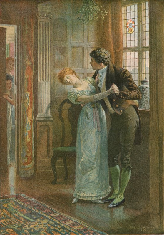 Pod jemiołą autorstwa Edward Frederick Brewtnall