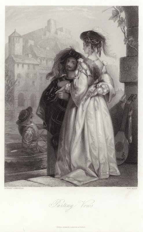 Pożegnalne przysięgi autorstwa Edward Henry Corbould