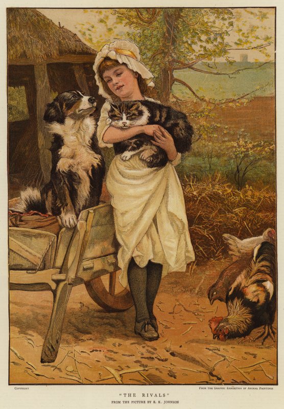 Rywale (chromolitho) autorstwa Edward Killingworth Johnson